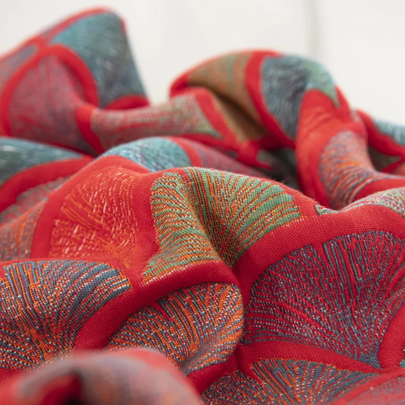 Jacquard-Kissenbezüge aus Baumwollgaze mit Fischschuppenmotiv (2 Stück)