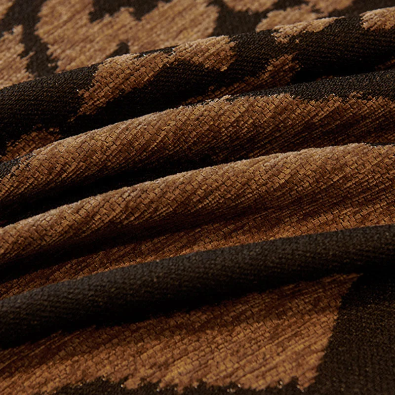 Chenille Couchbezug mit Vintage-Kunstpflanzen und Blumenmuster