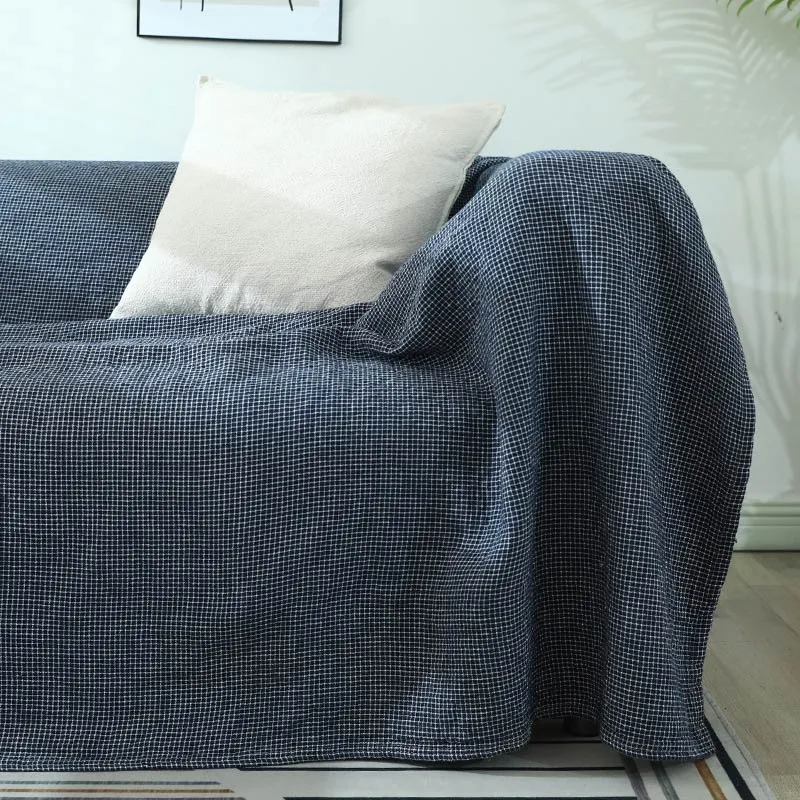 Ownkoti Plaid Sofadecke Gaze Sofabezug