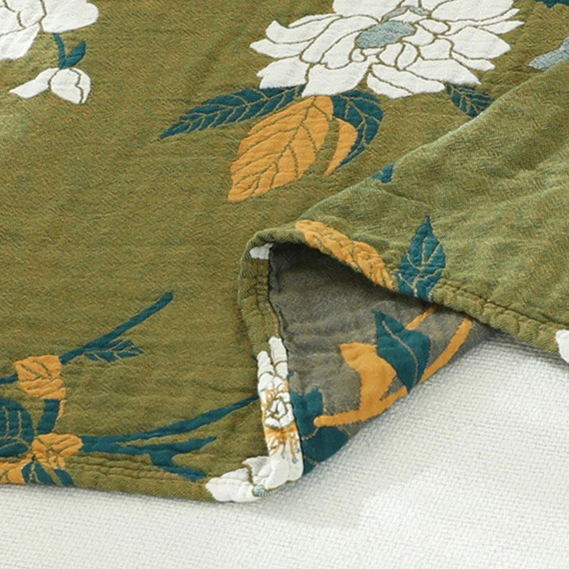 Wendedecke mit Baumwollblumenmuster für Sofabezug