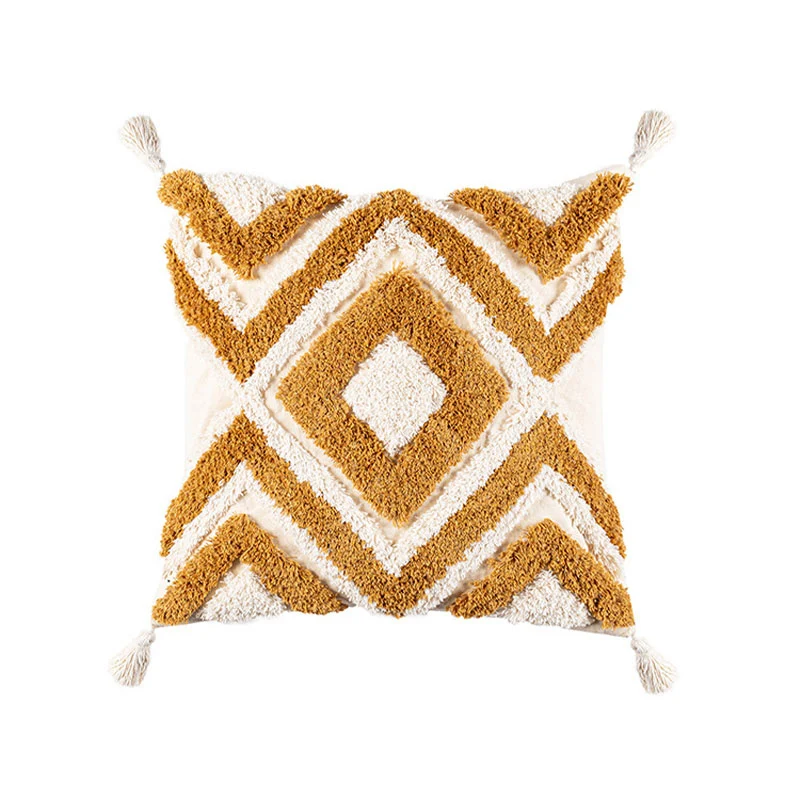 Ownkoti Marokko Jacquard-Kissenbezug mit Quasten