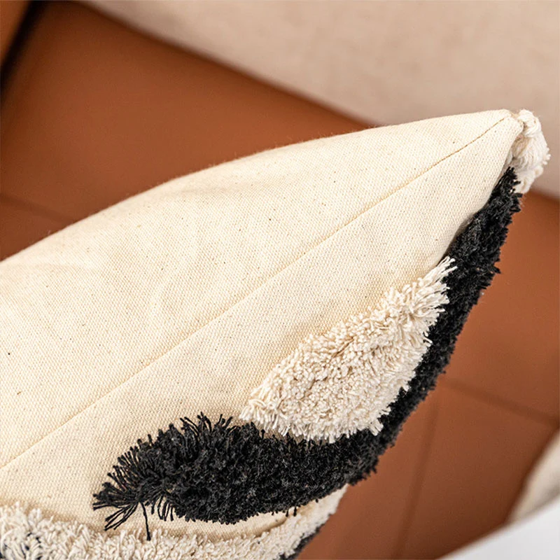 Ownkoti Marokko Jacquard-Kissenbezug mit Quasten