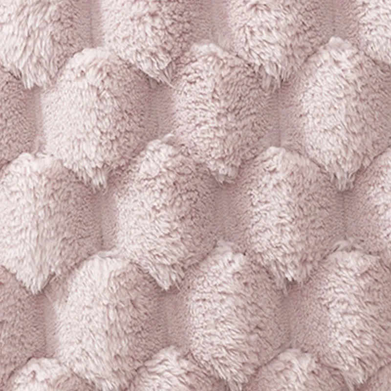 Flauschiger dekorativer Kissenbezug aus Jacquard-Schneeflockensamt