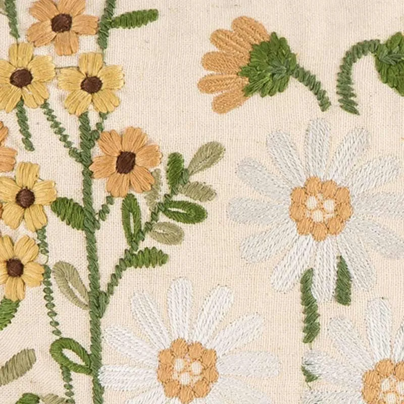 Ownkoti Kissenbezug mit Vintage-Blumenmotiv, Kissenbezug