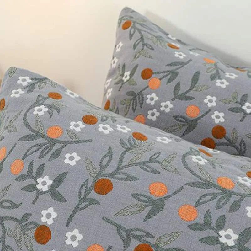 Ownkoti Kissenbezüge mit ländlichem Blumenmuster (2 Stück)