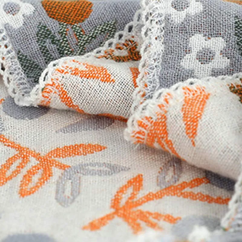 Ownkoti Kissenbezüge mit ländlichem Blumenmuster (2 Stück)