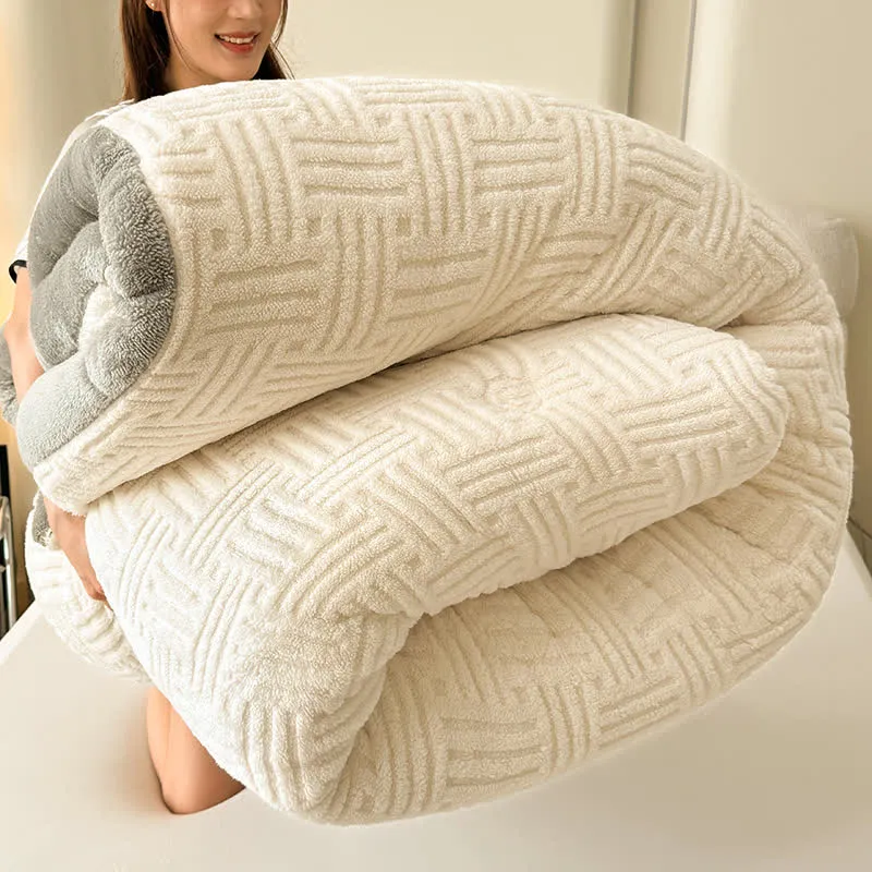 Flauschige Fleece-Decke, dick und warm, für den Winter.