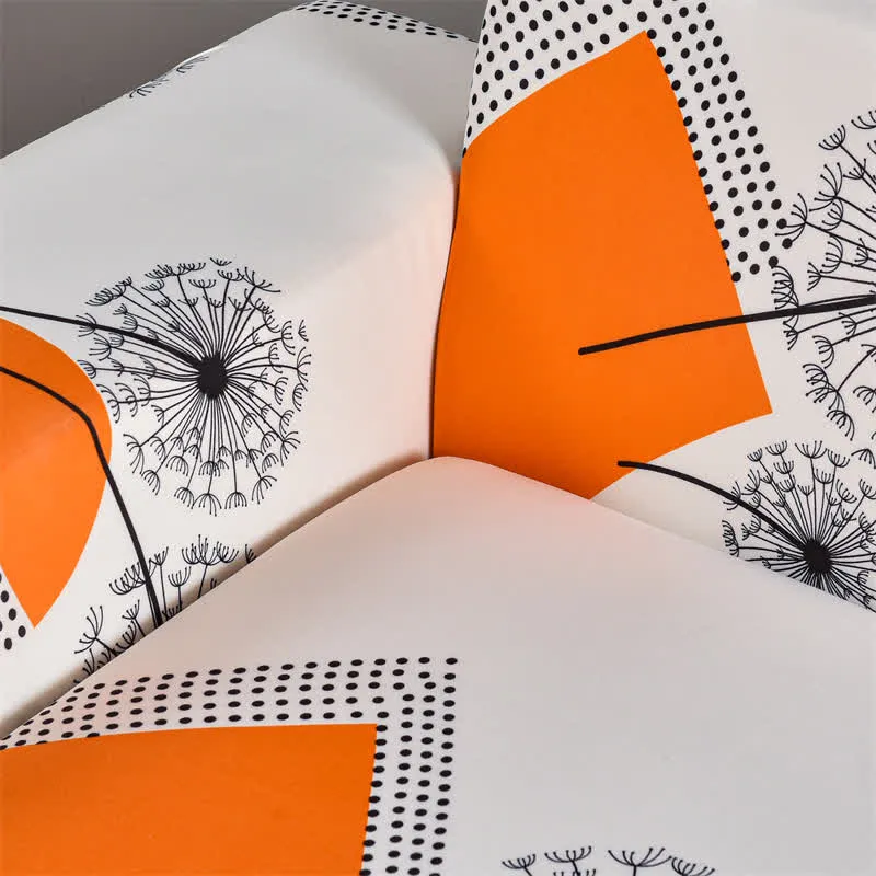 Dehnbarer Sofabezug mit geometrischem Löwenzahnmuster