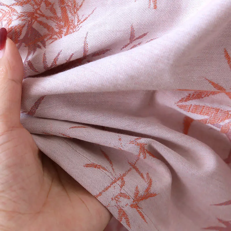 Vintage Jacquard Bambus Baumwollgaze Nachthemd