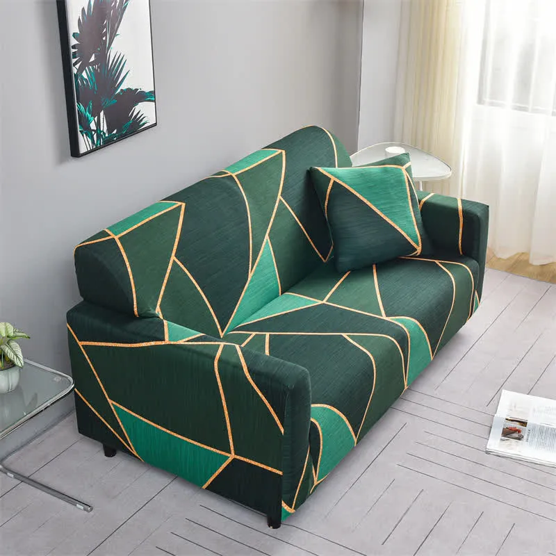 Widerstandsfähiger moderner geometrischer Couchbezug