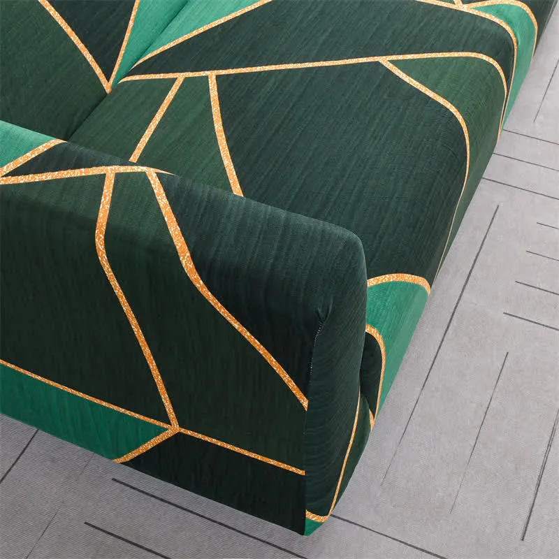 Widerstandsfähiger moderner geometrischer Couchbezug