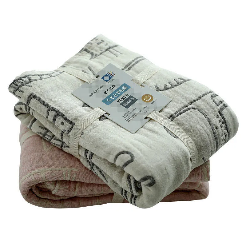 Ownkoti Kissen mit Katzen-Aufdruck, Handtuch, Bett, Baumwollkissen, Dekoration (2 Stück)