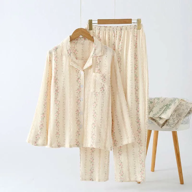 Loungewear-Set aus reiner Baumwolle im Waldstil