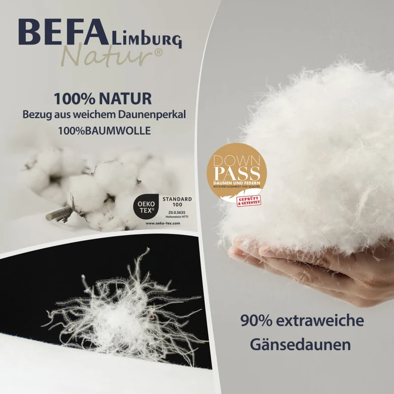 Gänsedaunendecke – 90% Gänsedaune - Winterdecke