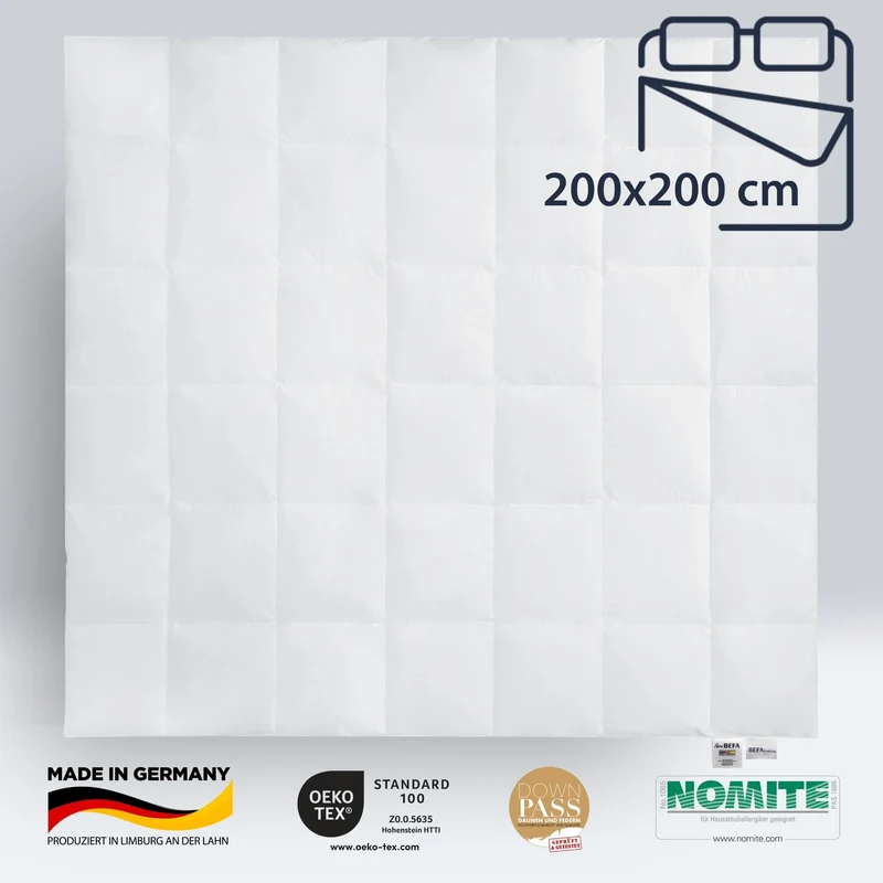 Gänsedaunendecke – 90% Gänsedaune - Winterdecke