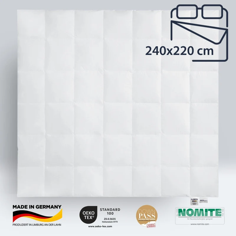 Gänsedaunendecke – 90% Gänsedaune - Winterdecke
