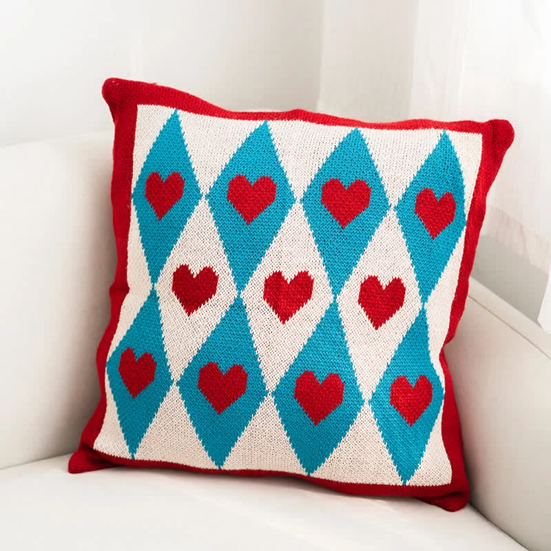 Diamond & Love Dekorative Strickdecke