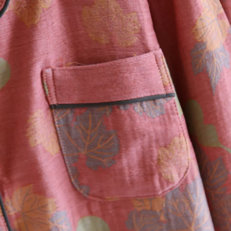 Gourd Cotton Langarm-Pyjama-Set