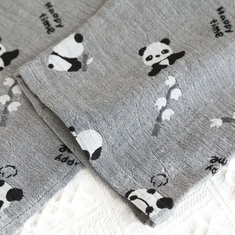 Süßes Pyjama-Set aus Baumwolle mit Panda-Motiv