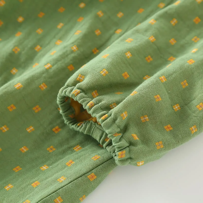 Pyjama-Set aus weichem Baumwollgaze mit Knopfleiste