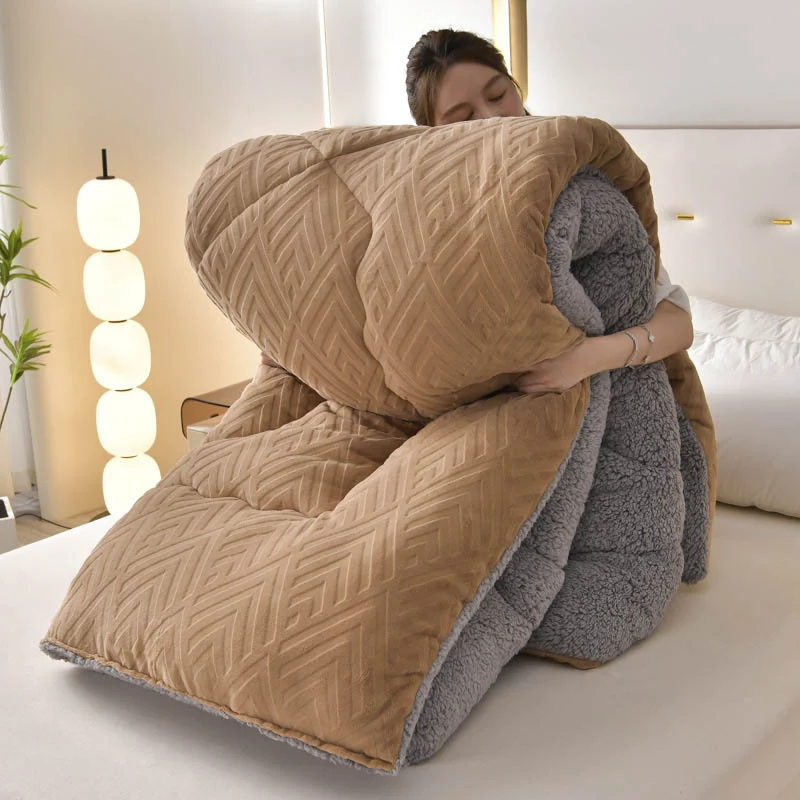 Dicke Sherpa-Winterdecke mit Steppkern