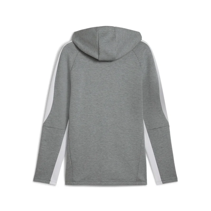 teamEVOSTRIPE Hooded Jacket Medium Gray Heather