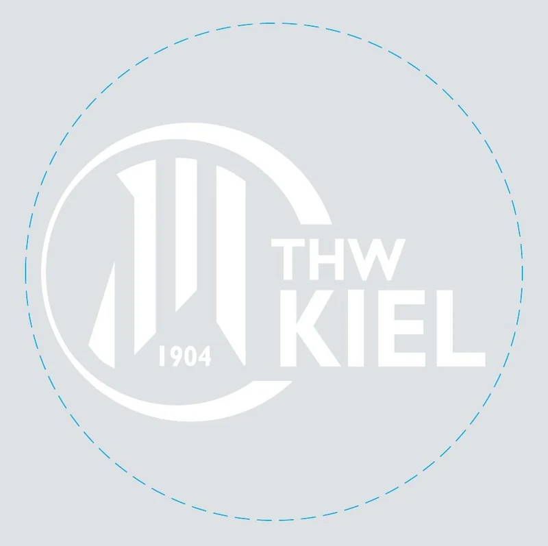 Aufkleber THW Kiel Logo außenklebend