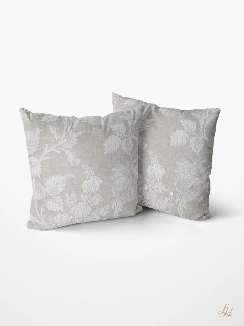 Damast Kissenbezug Chrysantheme