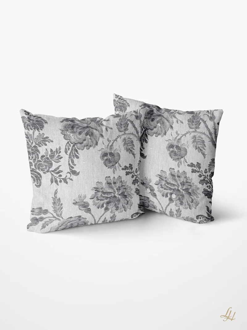 Damast Kissenbezug Chrysantheme