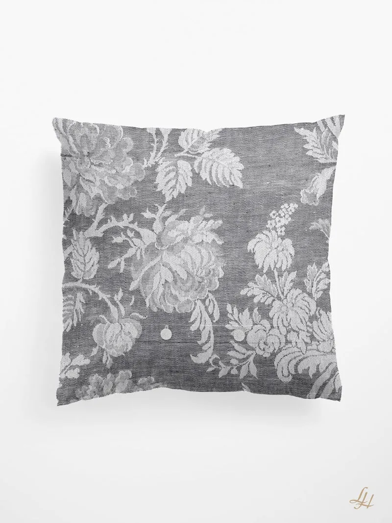 Damast Kissenbezug Chrysantheme