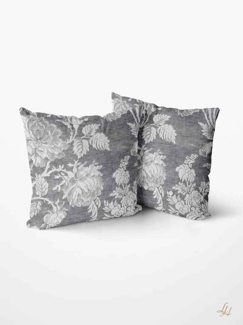 Damast Kissenbezug Chrysantheme