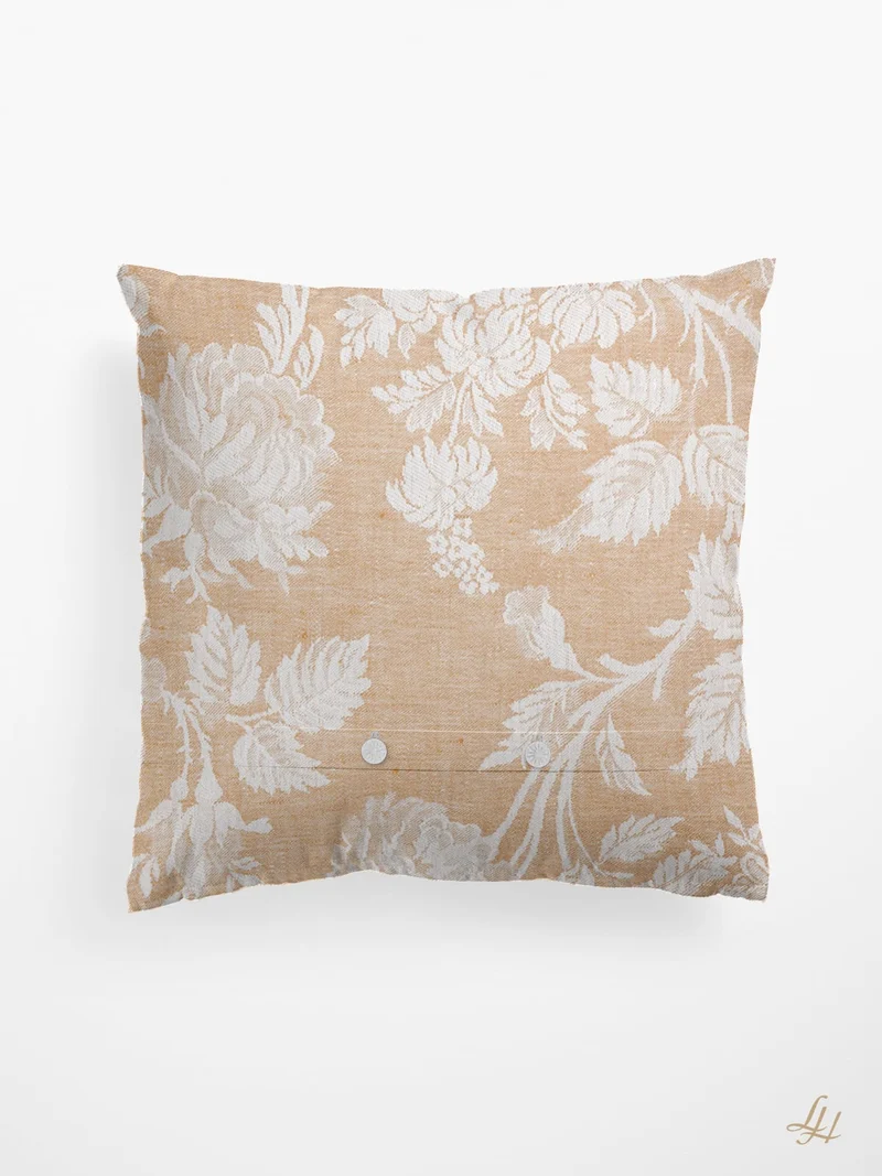 Damast Kissenbezug Chrysantheme