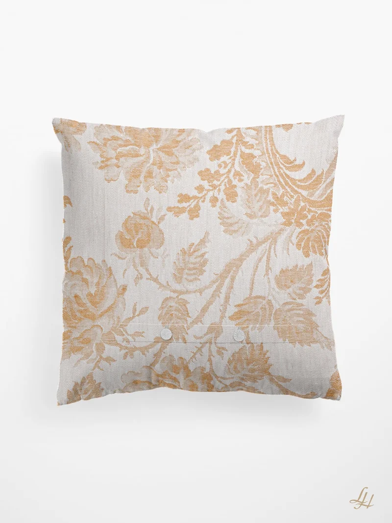 Damast Kissenbezug Chrysantheme
