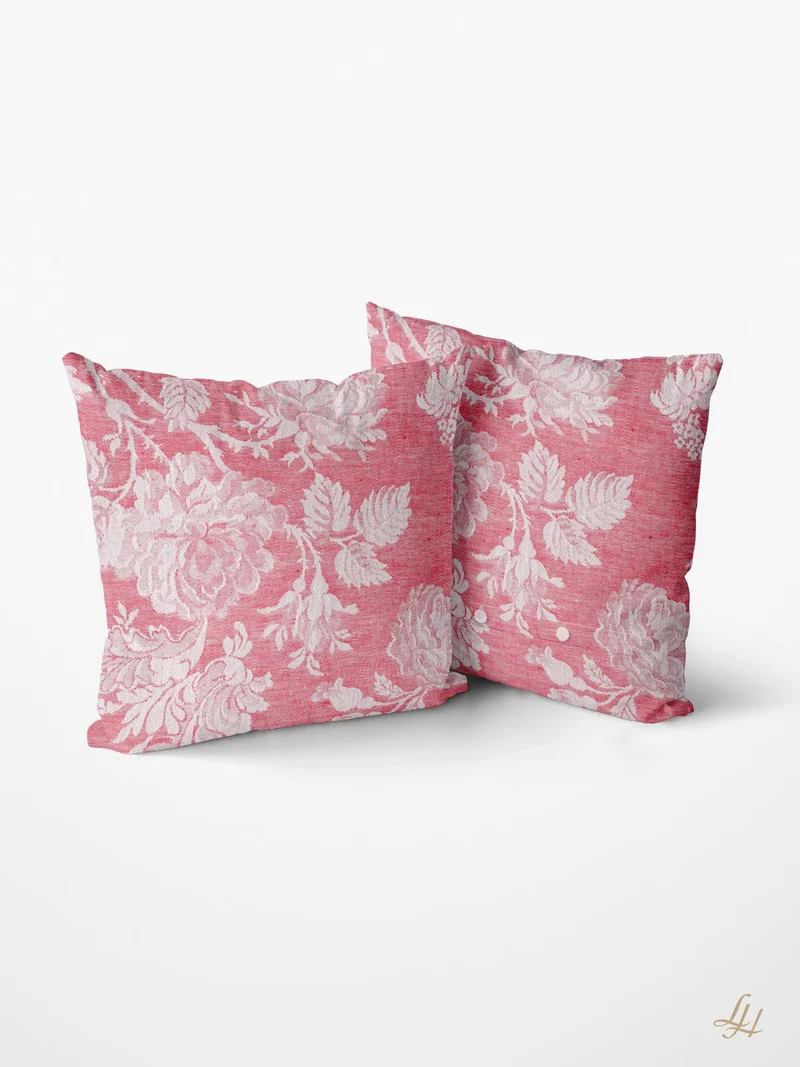 Damast Kissenbezug Chrysantheme