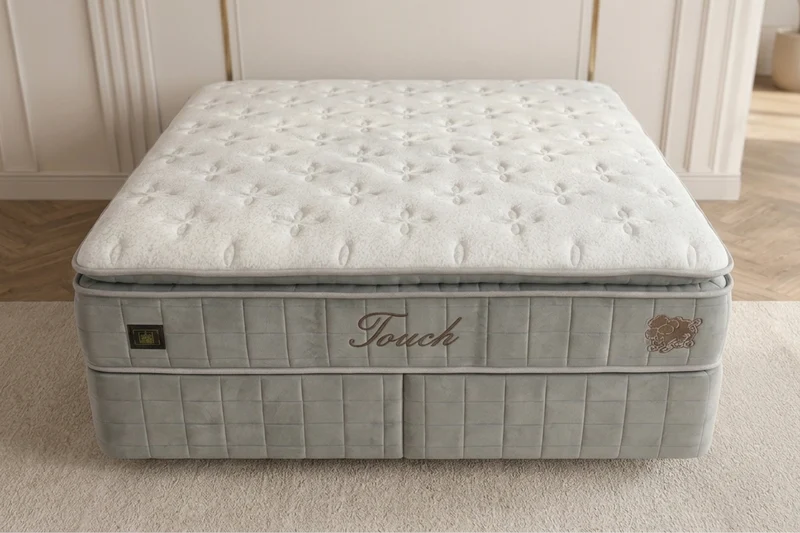 BSS WOOL TOUCH Boxspringbett Set | Matratze H2/H3 | Box und Kopfteil