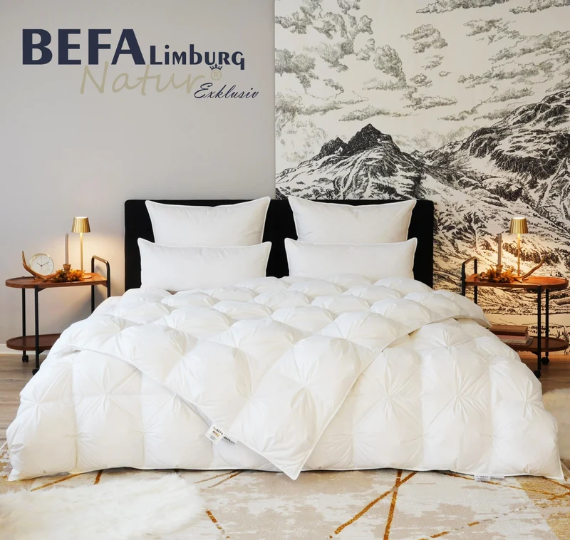 Mont Blanc Bettdecke - 100% Daune, Ganzjahreszeiten (2 Stück Set)