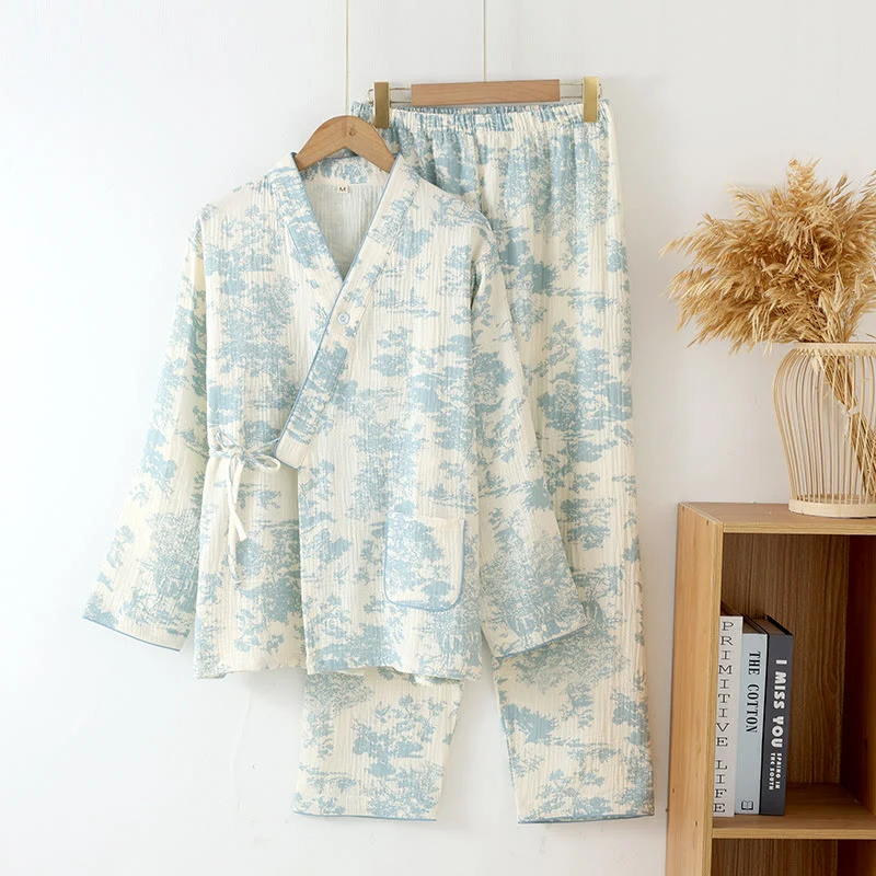 Refresh Kimono-Pyjama-Set aus Baumwollgaze