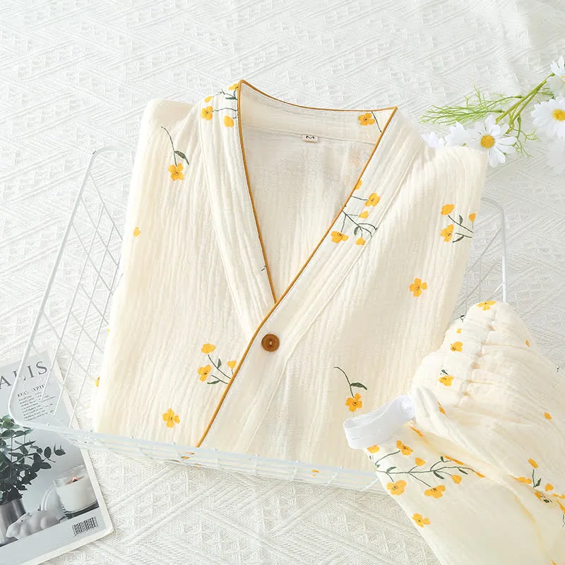 Refresh – Kimono-Pyjama-Set mit Blumenmuster
