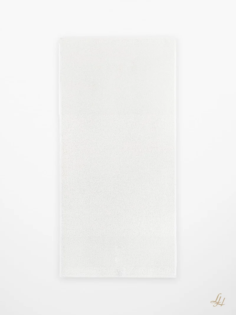 Saunatuch XL aus Leinenfrotté-Reinweiß mit Farbstreifen