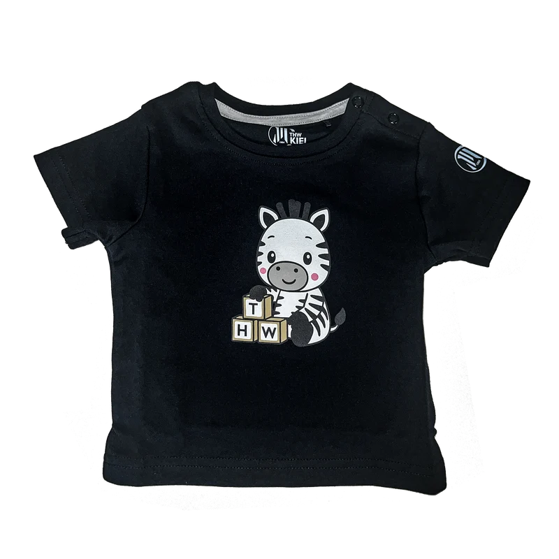 Baby T-Shirt "Zebra mit Bauklötzen"