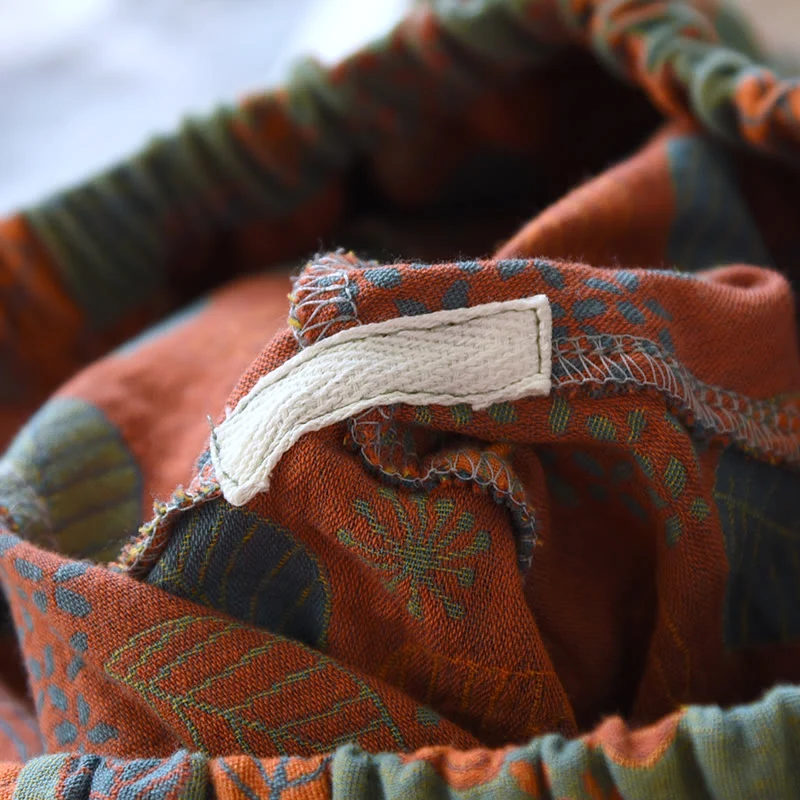Loungewear-Set aus blattgrünem Baumwollgaze