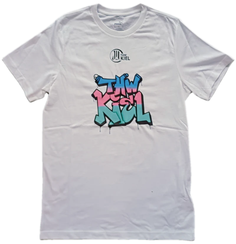 THW Kiel Tee Graffiti PUMA White