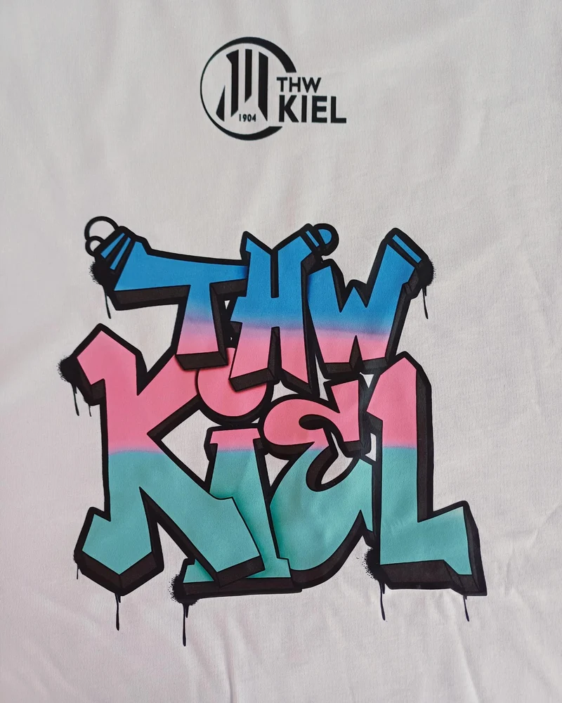 THW Kiel Tee Graffiti PUMA White
