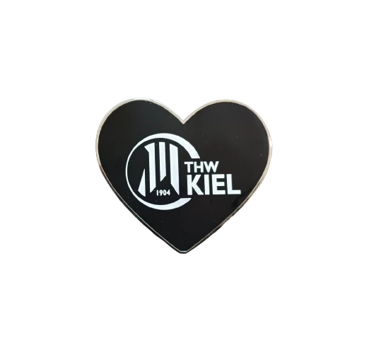 Magnet Herz Metall schwarz