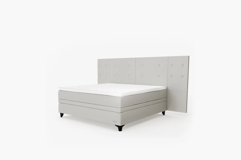 Signature J8 Continental Bed + Optima Mattress Topper + Jensen Exact