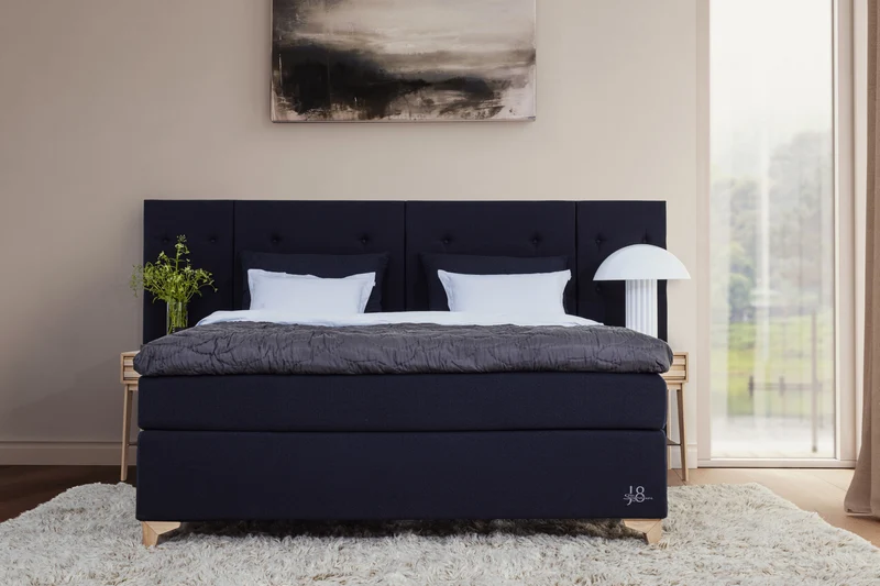 Signature J8 Continental Bed + Optima Mattress Topper + Jensen Exact