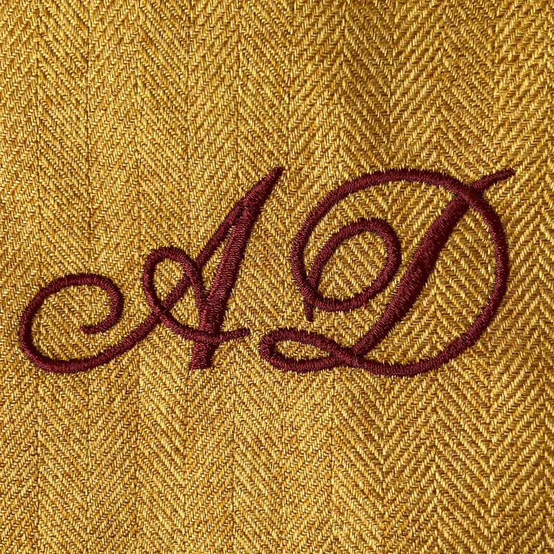 Kissenbezug HERRINGBONE | Curry