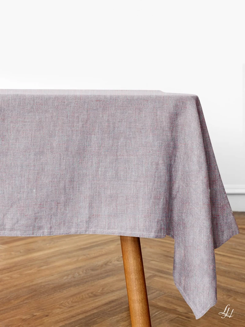 Leinen Tischdecke Uni fein Farbig