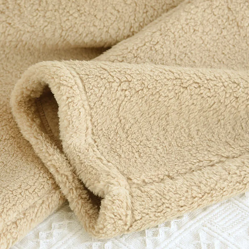 Einfaches, einfarbiges Fleece-Pyjama-Set für Paare