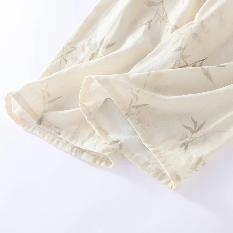 Pyjama-Set aus Bambusfaser mit Vintage-Bambusdruck